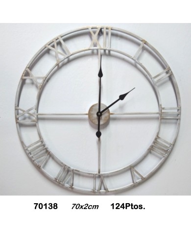 Reloj decorativo color blanco