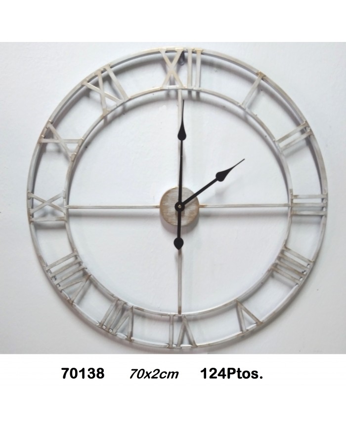 Reloj decorativo color blanco