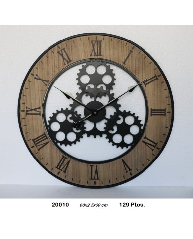 Reloj decorativo madera