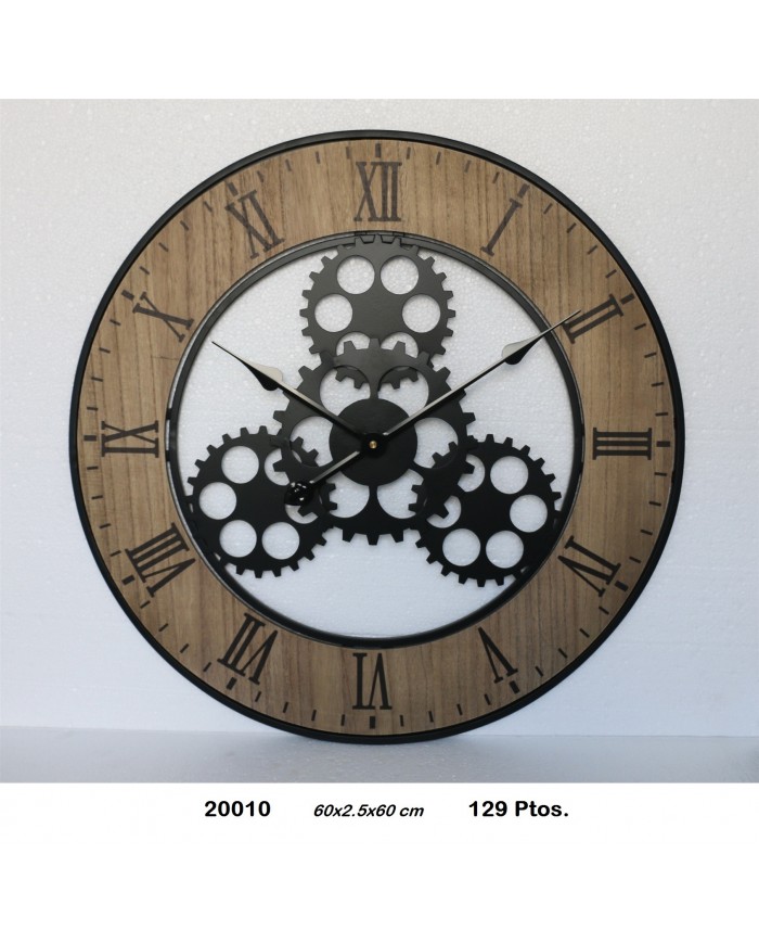 Reloj decorativo madera