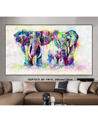 Tríptico decorativo FM-EL 240x120cm