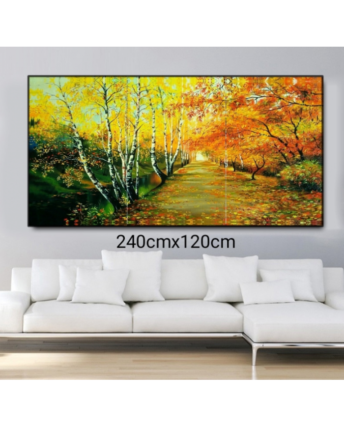 Tríptico decorativo atardecer 240x120cm