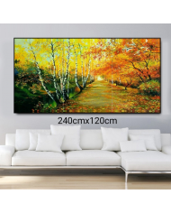 Tríptico decorativo Caballos 240x120cm