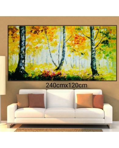 Tríptico decorativo otoño2 240x120cm
