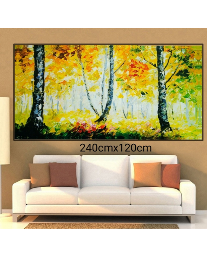 Tríptico decorativo otoño2 240x120cm