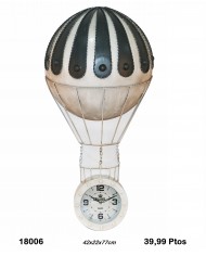 Reloj decorativo negro