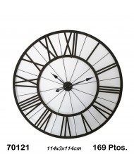 Reloj decorativo negro