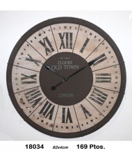 Reloj decorativo negro