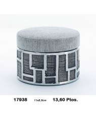 Adorno decorativo color plata