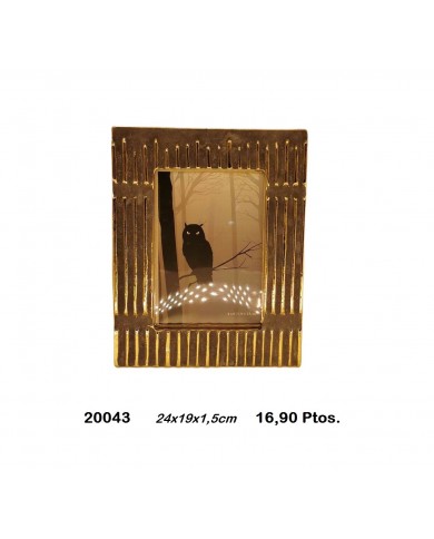 Portafotos decorativo color bronce