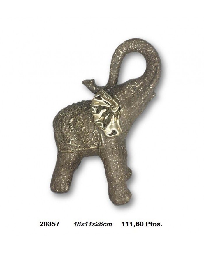 Elefante decorativo color oro